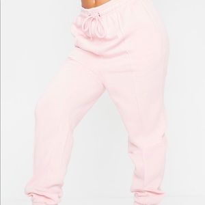 Baby pink seam front detail jogger- PLT